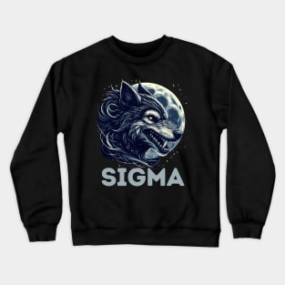 Sigma Lone Wolf Werewolf Sigma Male Teens Crewneck Sweatshirt